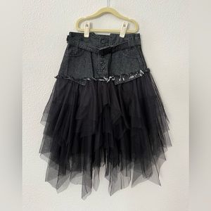 Jean/tutu skirt size small